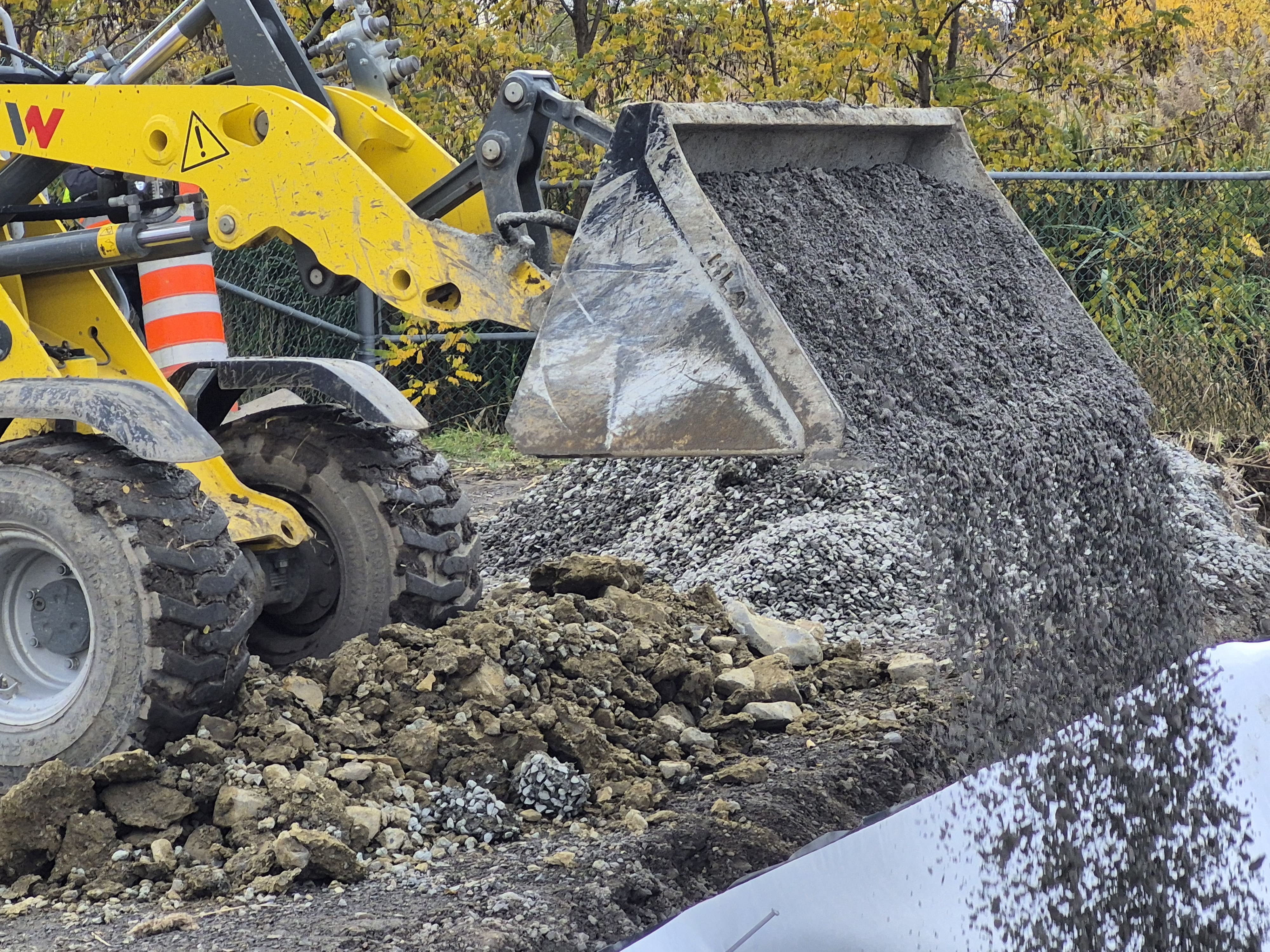 Chantier d'excavation